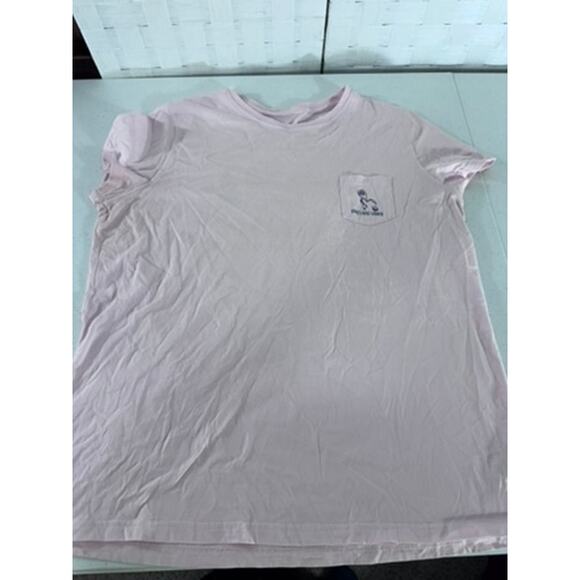"Vineyard Vines" Pink Pocket T-Shirt SZ XL Flamingo Beach Pocket Sailboat Summer - Picture 5 of 10